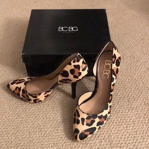Never worn leopard high heels